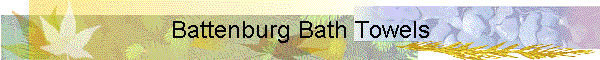 Battenburg Bath Towels