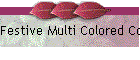 Festive Multi Colored Cocktail Napkins
